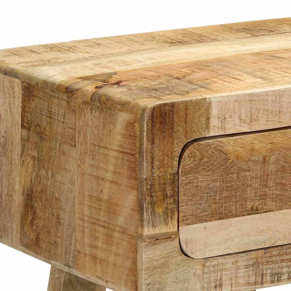 Konsollbord 90x32x75 cm grovt heltre mangotre