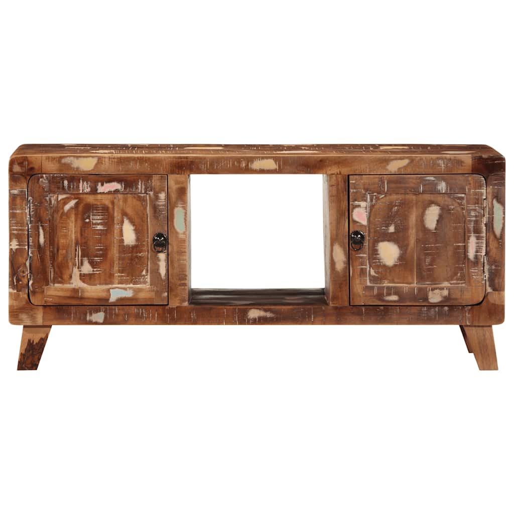 TV-benk 105x46x32 cm gjenvunnet heltre
