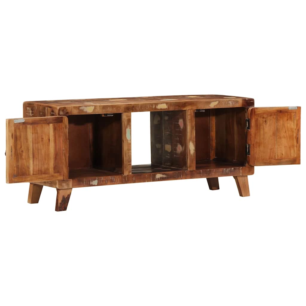 TV-benk 105x46x32 cm gjenvunnet heltre