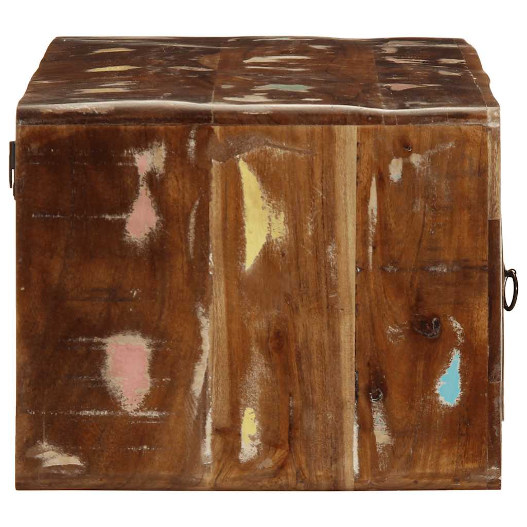 Veggmontert TV-benk 100x32x25 cm gjenvunnet heltre