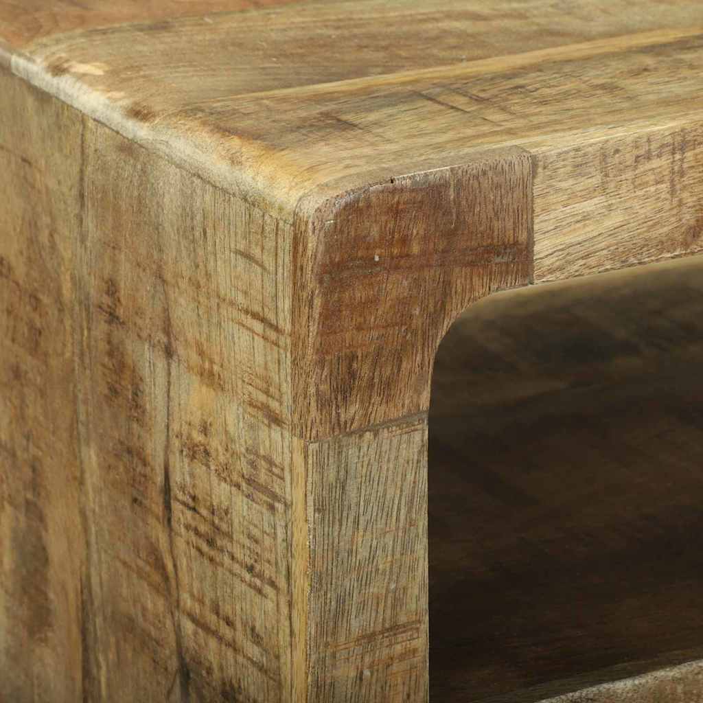 TV-skap med hylle Brun 60 x 32 x 36 cm Massivt mangotre