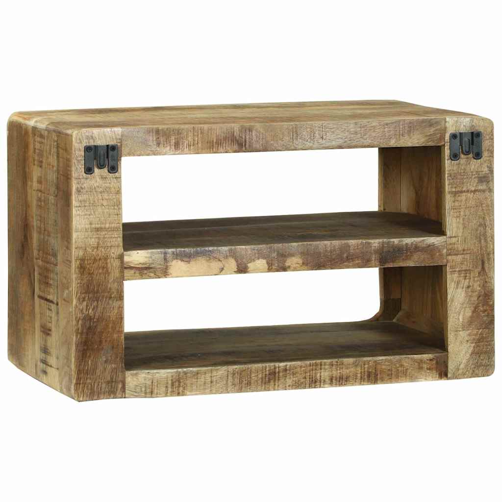 TV-skap med hylle Brun 60 x 32 x 36 cm Massivt mangotre