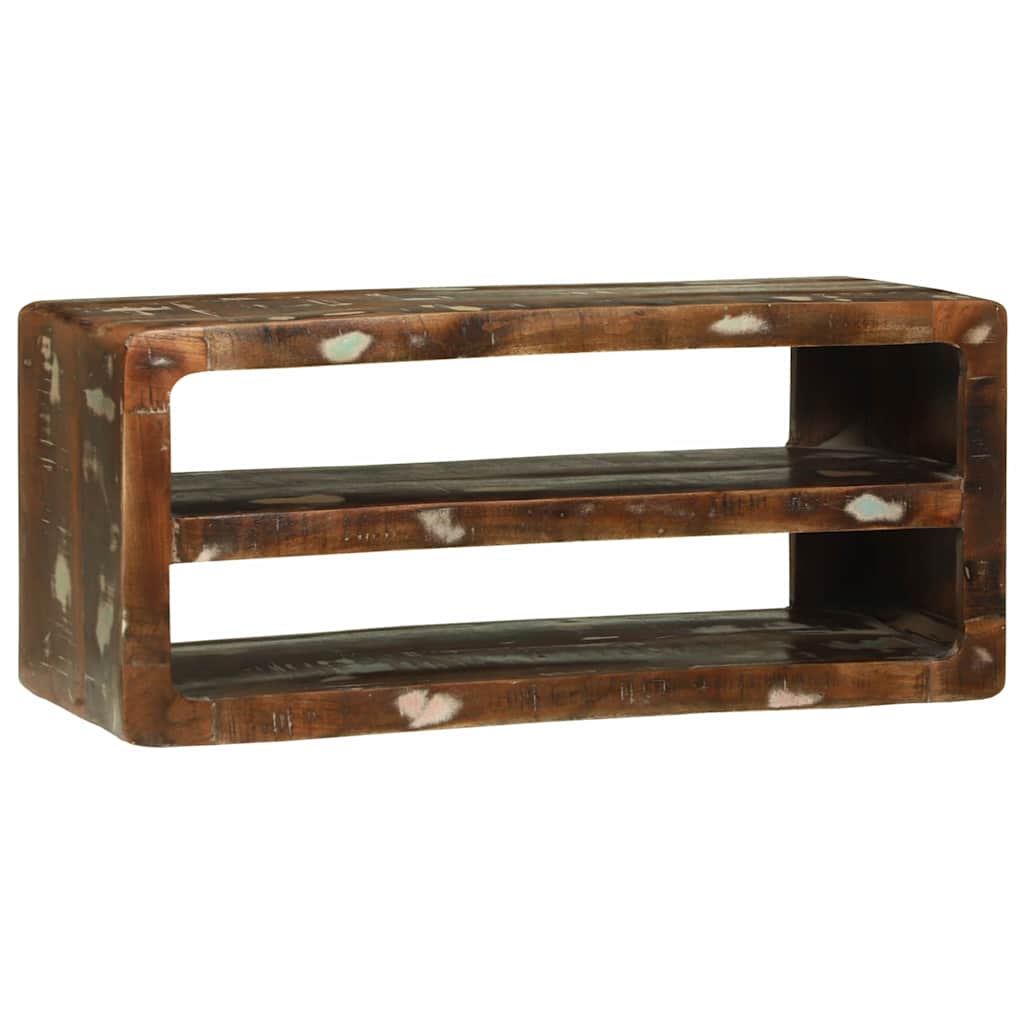 TV-skap Flerfarget 80 x 32 x 36 cm Massivt gjenvunnet tre