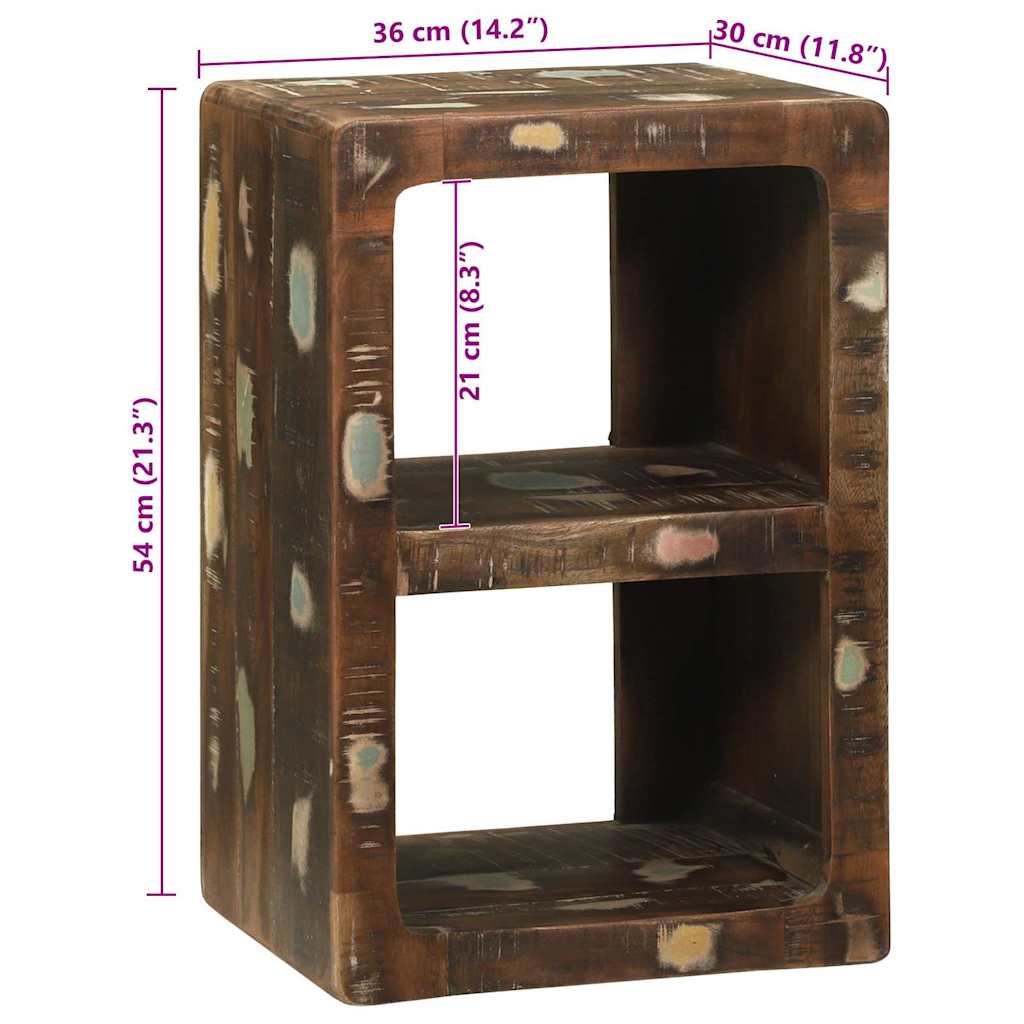 TV-skap Flerfarget 36 x 30 x 54 cm Massivt gjenvunnet tre