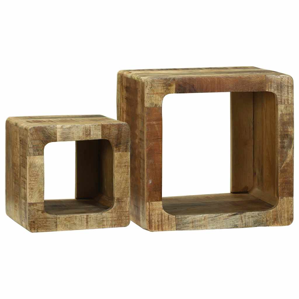 TV Enheter 2 pcs Brun 36 x 30 x 36 cm Massiv mango tre