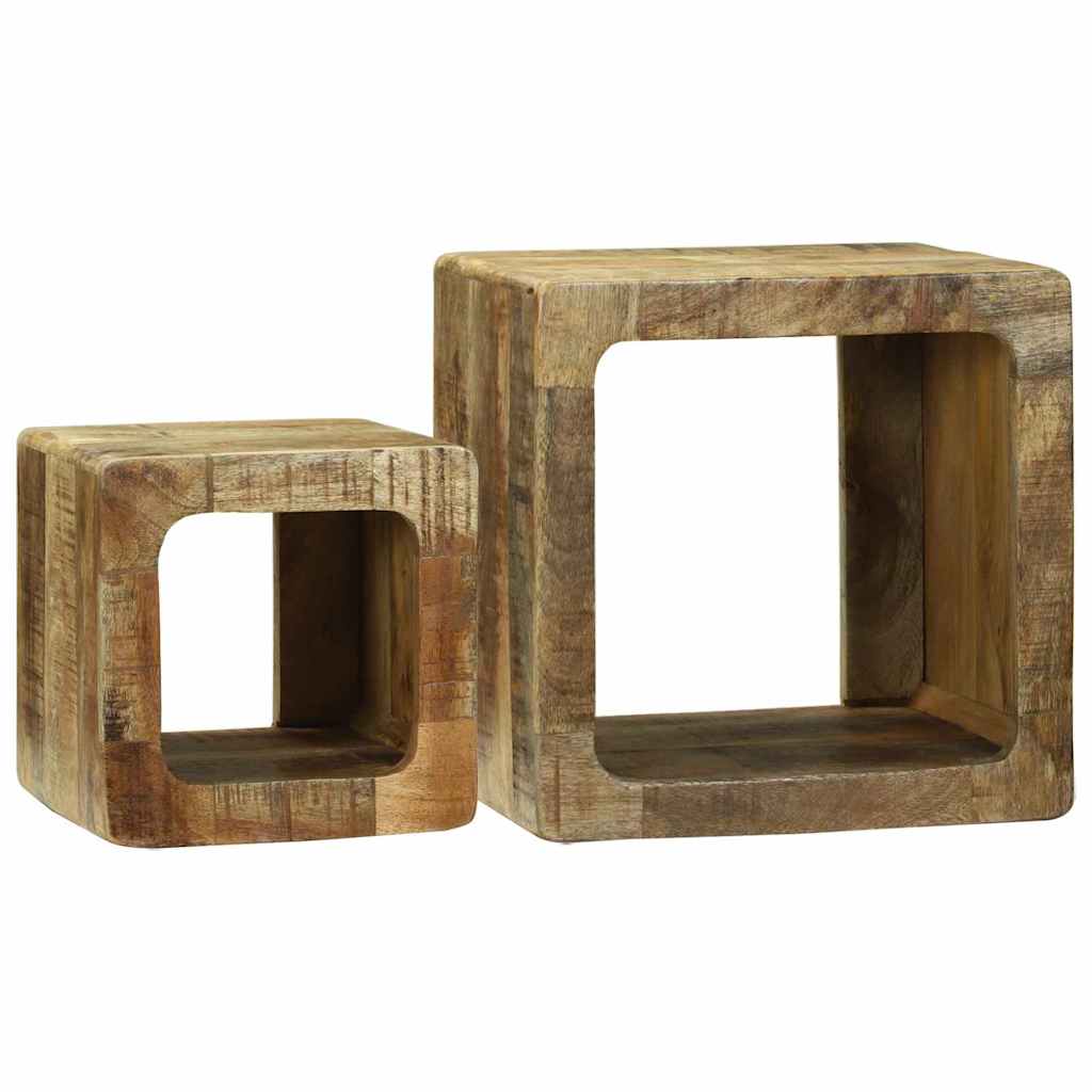 TV Enheter 2 pcs Brun 36 x 30 x 36 cm Massiv mango tre