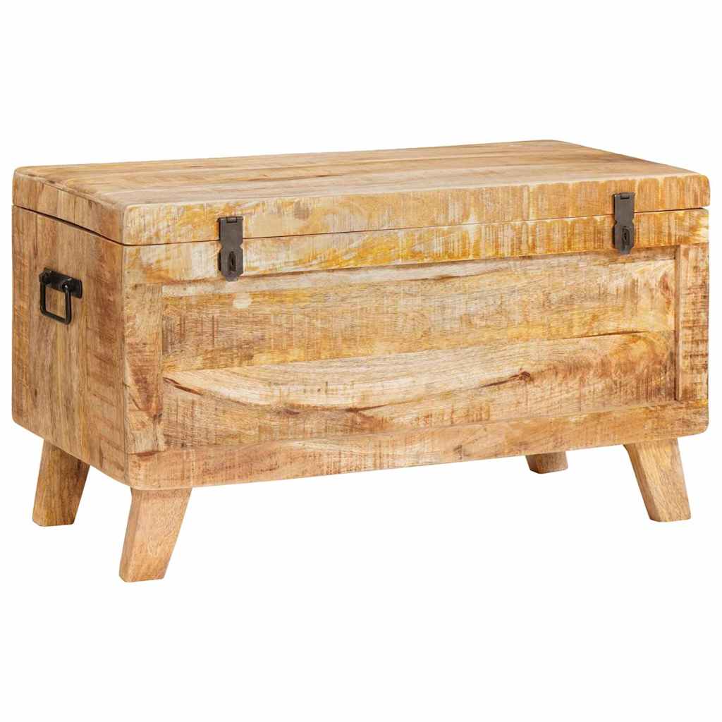 Lagringsboks med lagring med lås 70 x 35 x 40 cm heltre mango