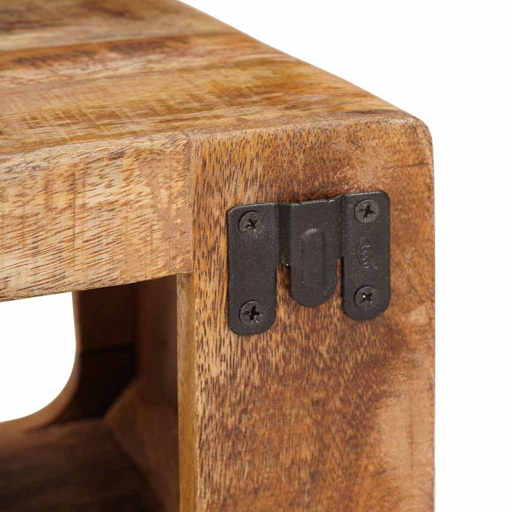 Nattbord 2 pcs Brun 45 x 30 x 24 cm Massiv mango tre