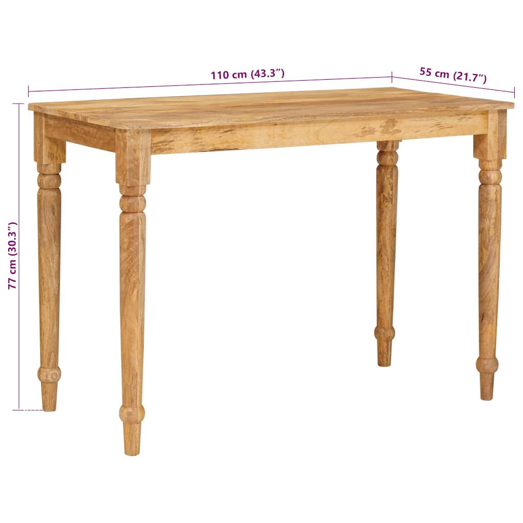 Kaffebord Brun 110 x 55 x 77 cm Massiv mango tre