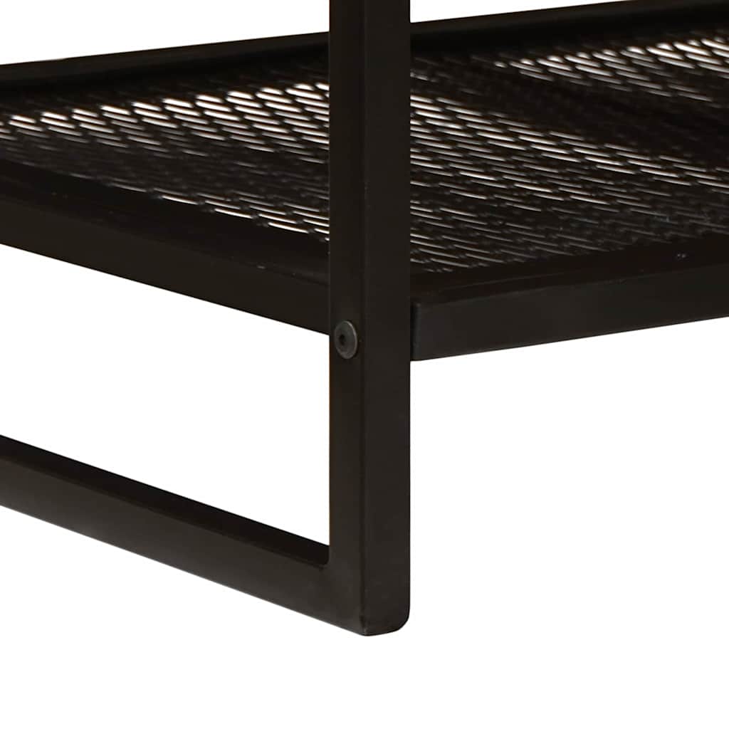 Kaffebord Brun og svart 110 x 55 x 35 cm Massiv mango tre