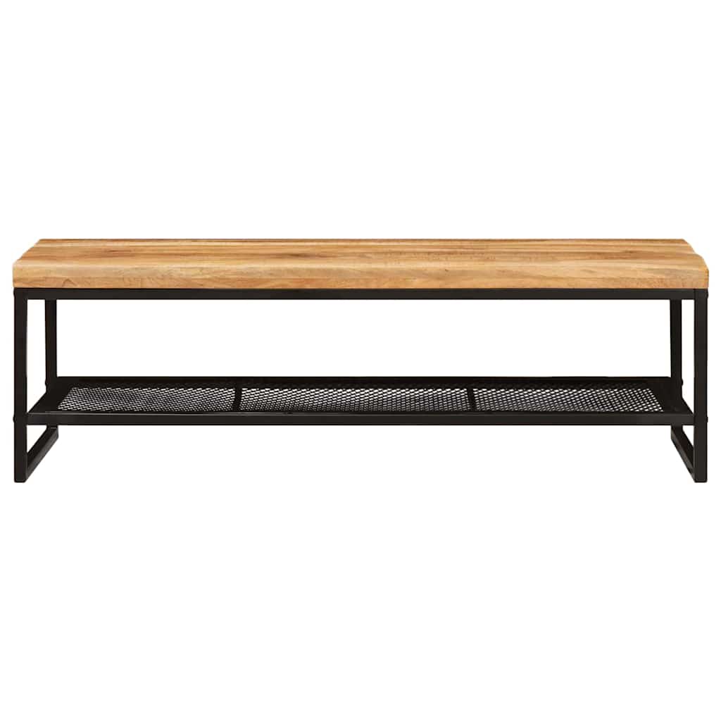 Kaffebord Brun og svart 110 x 55 x 35 cm Massiv mango tre