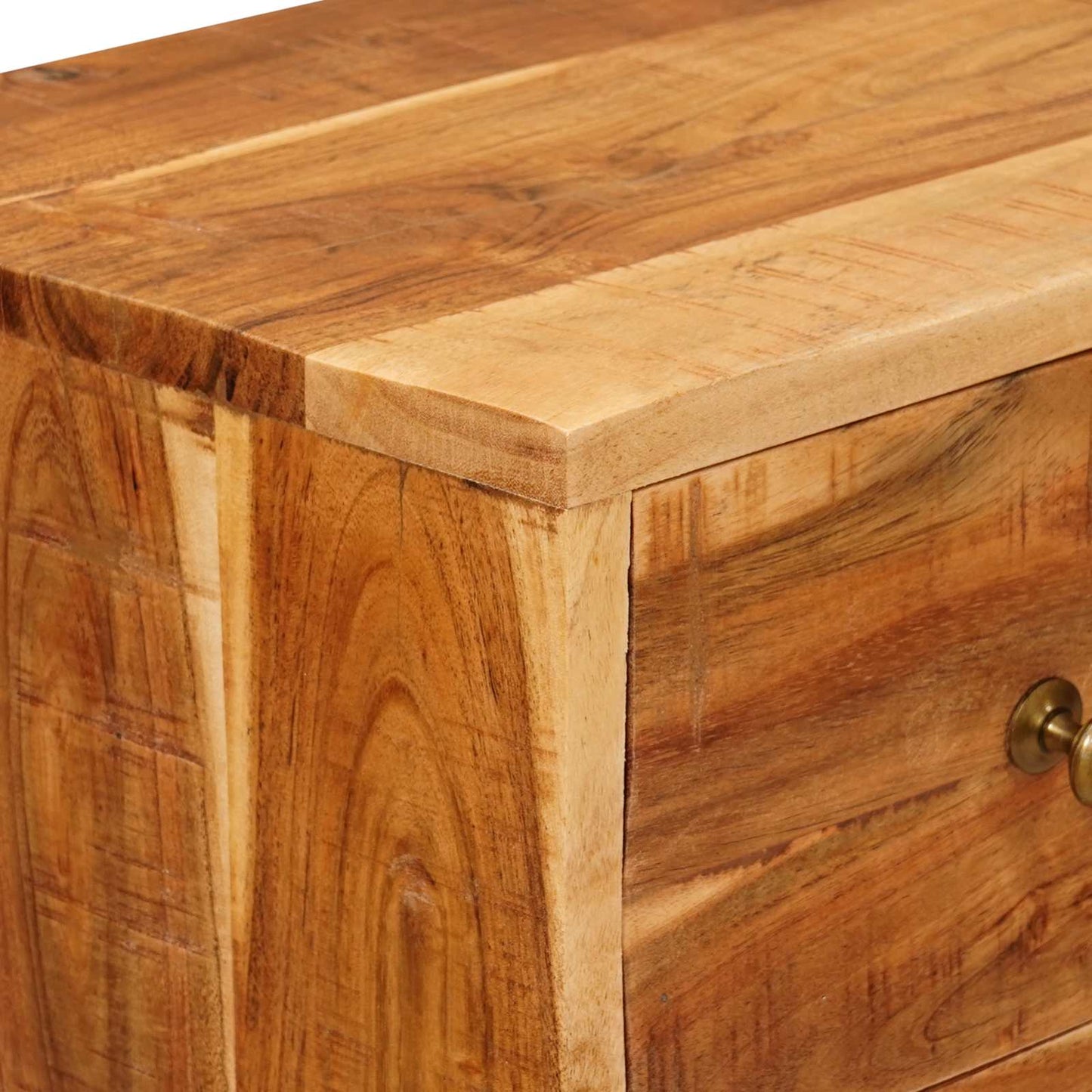 Skap med skuffer Naturlig 55 x 30 x 90 cm Solid akasietre vidaXL