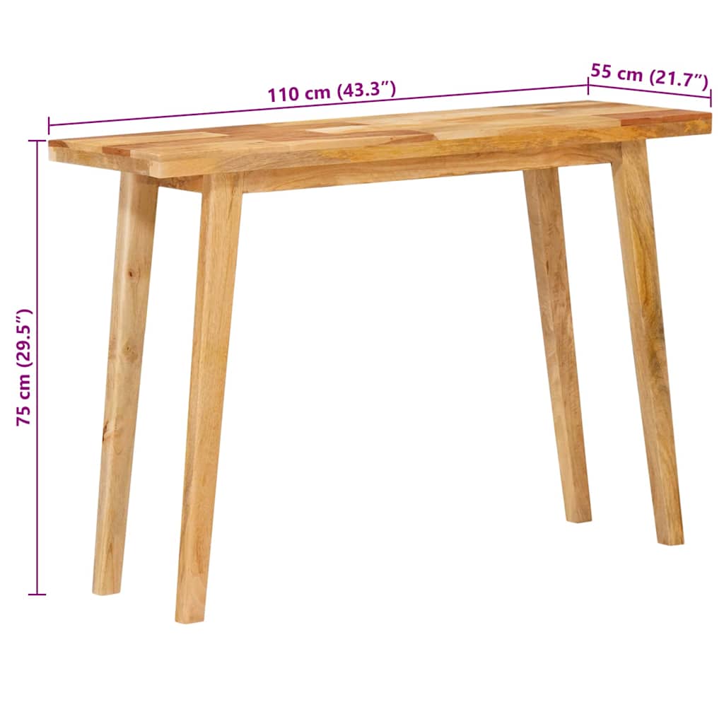 Spisebord Naturlig 100 x 35 x 75 cm Massiv mango tre