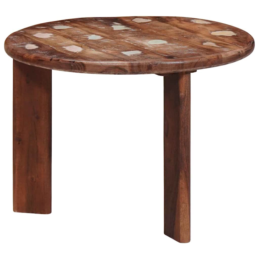 Nestende Kaffebord 3 pcs Flerfarget Massiv gjenbrukt treverk