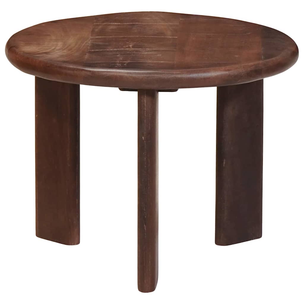 Nestende Kaffebord 3 pcs Mørk brun Massiv mango tre
