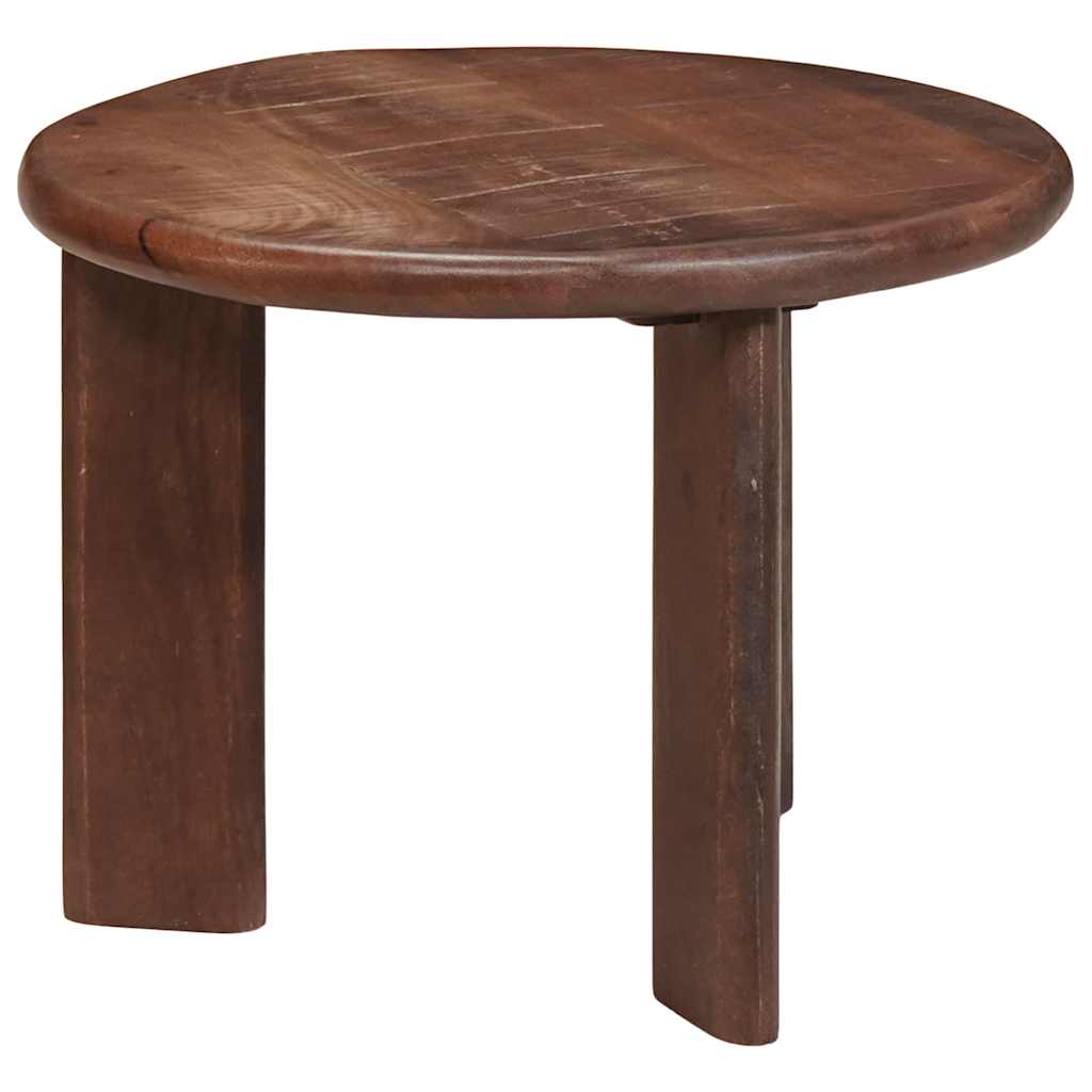 Nestende Kaffebord 3 pcs Mørk brun Massiv mango tre