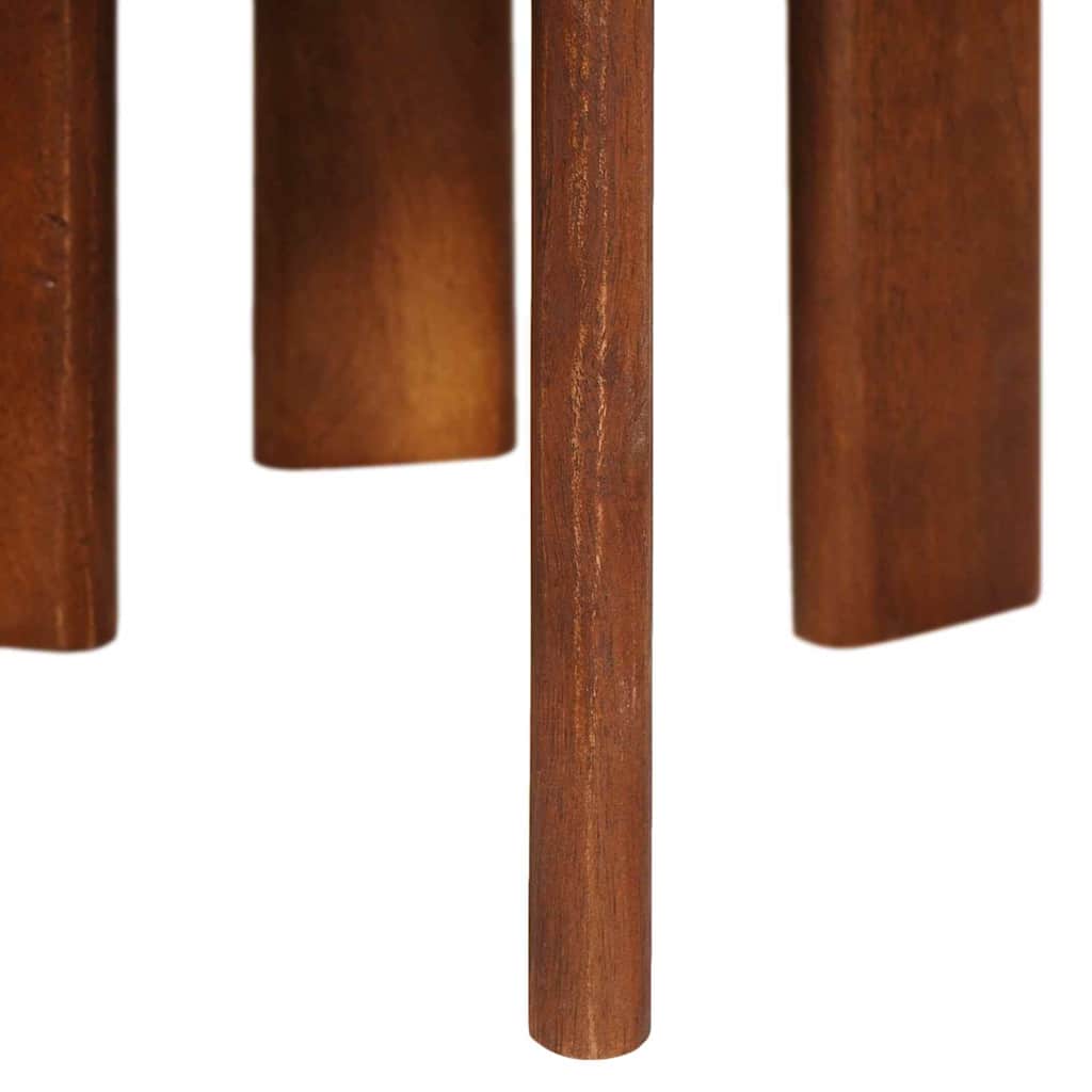 Nestende Kaffebord 3 pcs Honning brun Massiv mango tre
