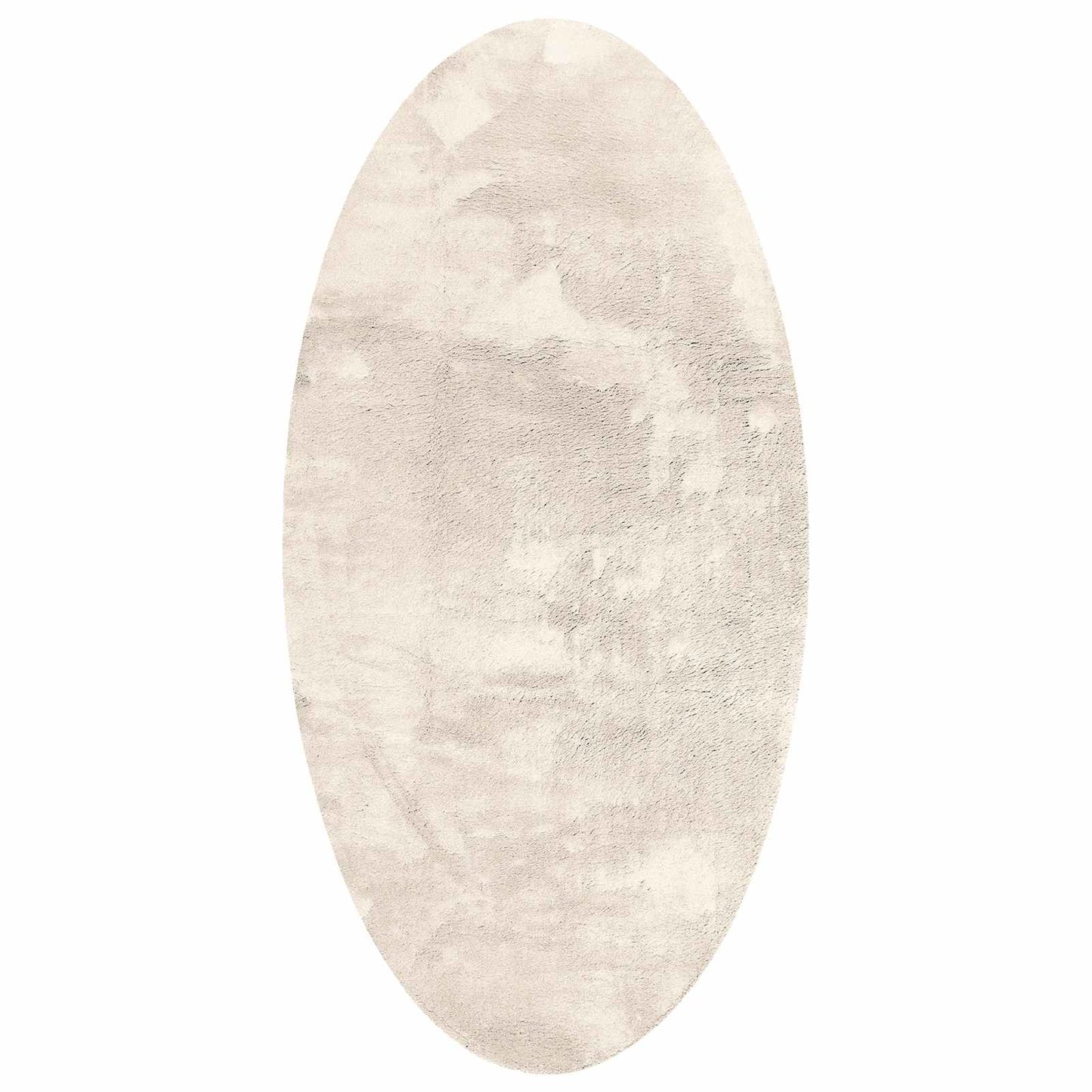 Områdetepper Oval HUARTE Beige 100 x 200 cm 100% Polyester
