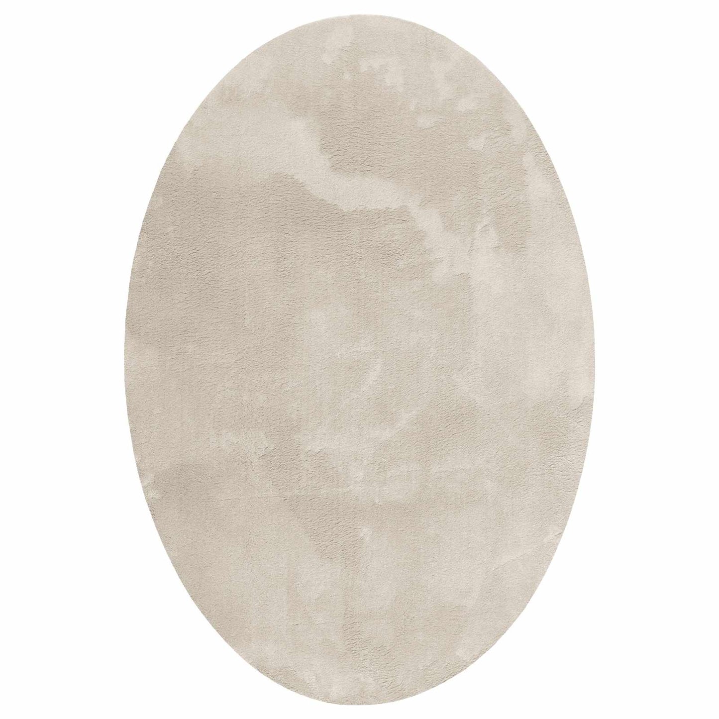 Områdetepper Oval HUARTE Beige 230 x 160 cm 100% Polyester vidaXL