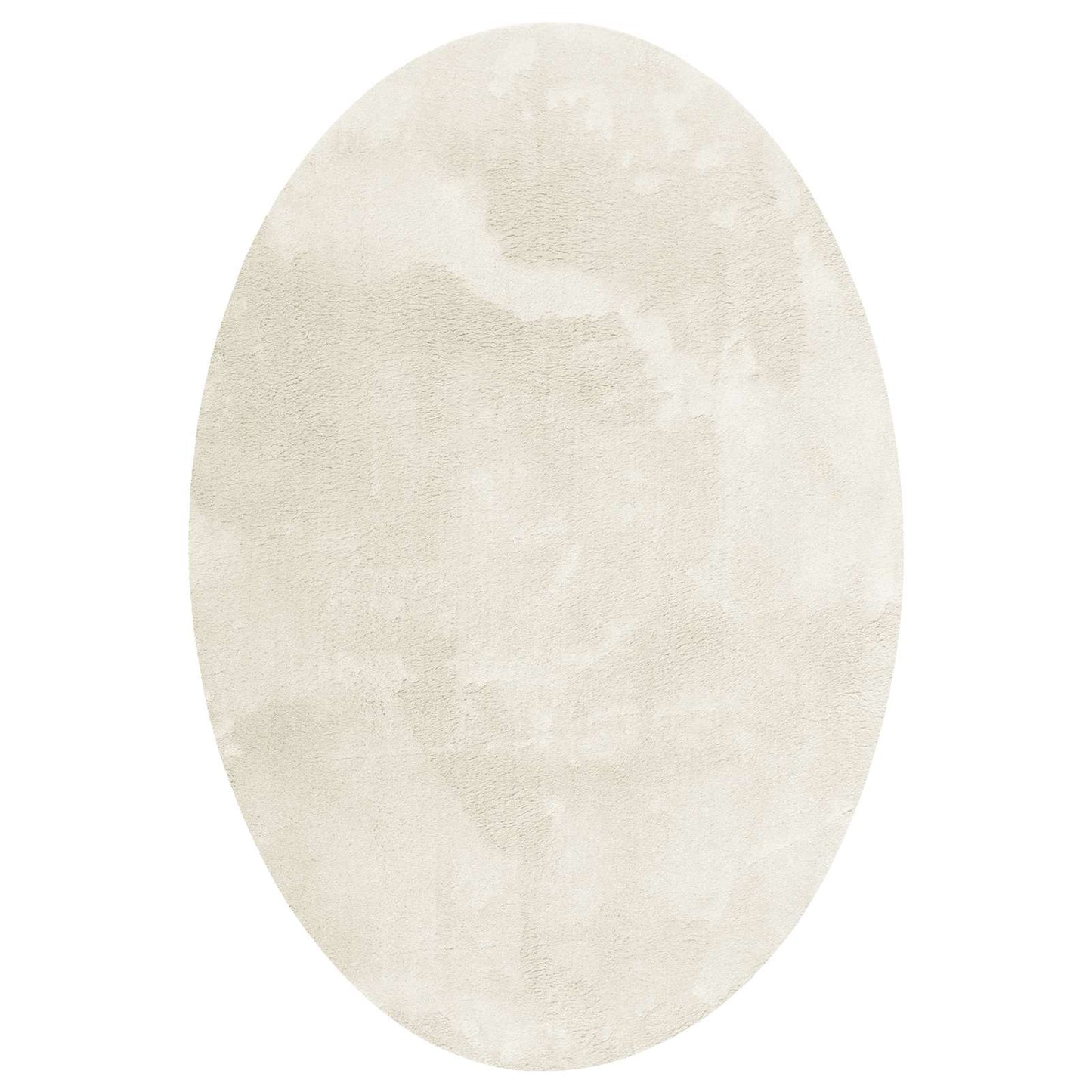 Områdetepper Oval HUARTE Krem 120 x 170 cm 100% Polyester vidaXL