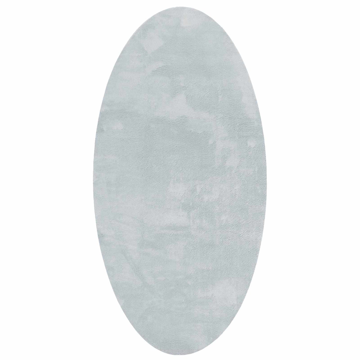 Områdetepper Oval HUARTE Grå 100 x 200 cm 100% Polyester