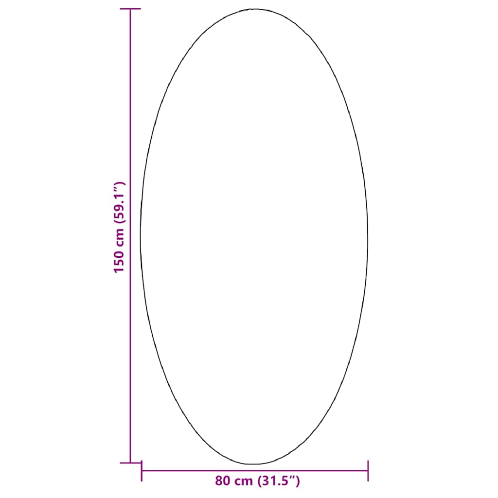 Områdetepper Oval HUARTE Skoggrønn 80 x 150 cm 100% Polyester
