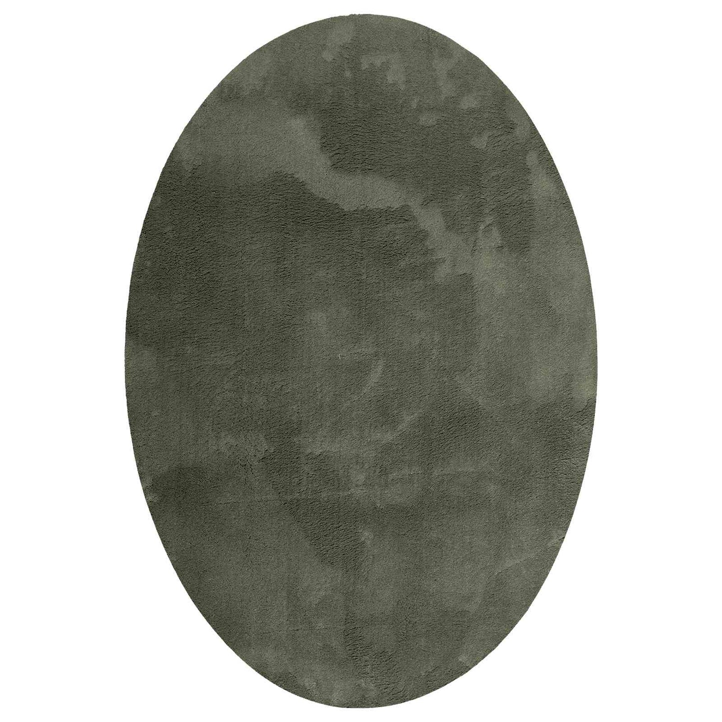 Områdetepper Oval HUARTE Skoggrønn 170 x 120 cm 100% Polyester