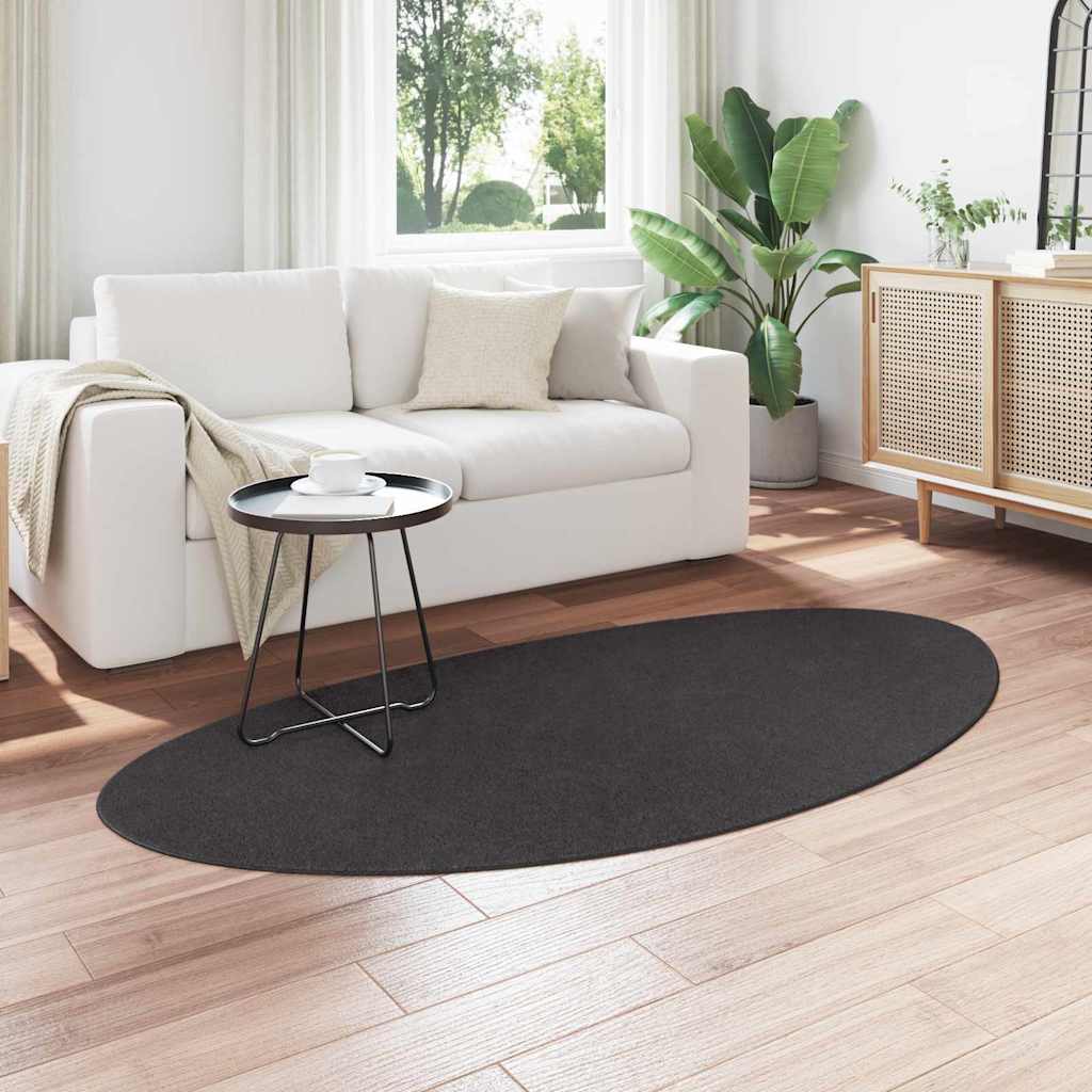 Områdetepper HUARTE Antrasitt 100 x 200 cm Polyester