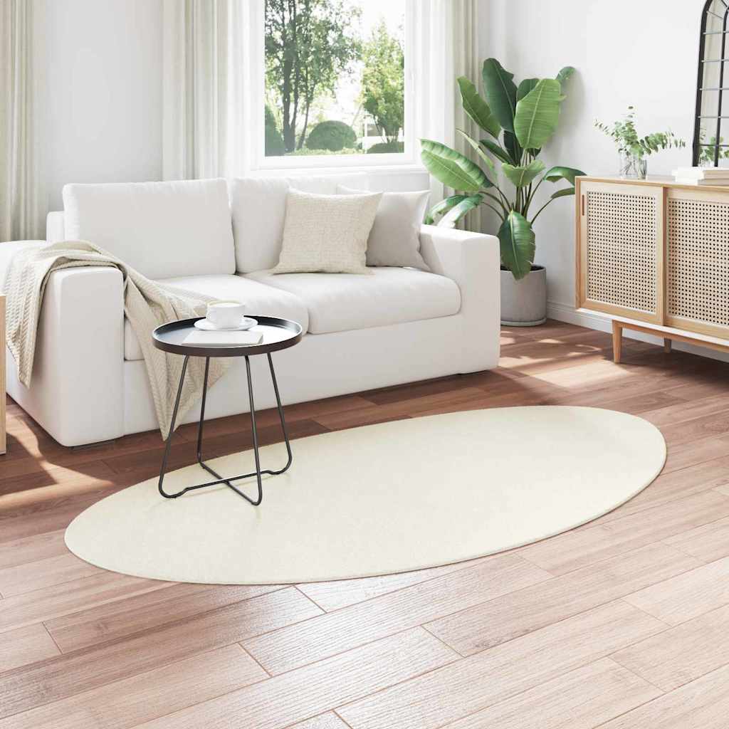 Områdetepper HUARTE Krem 80 x 150 cm Polyester