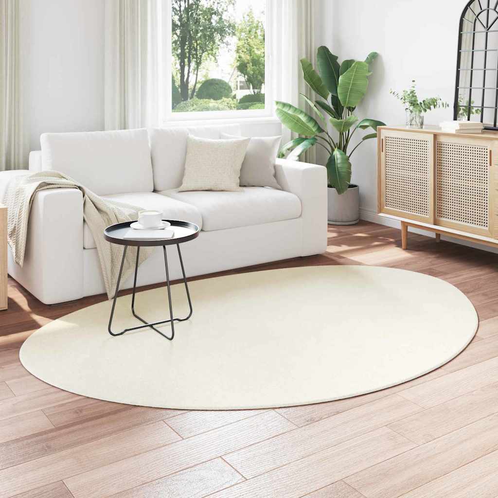 Områdetepper HUARTE Krem 140 x 200 cm Polyester