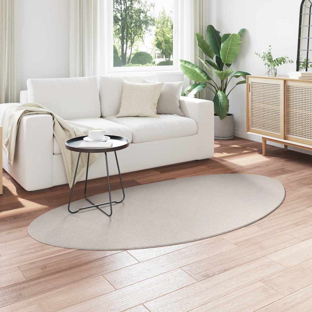 Områdetepper HUARTE sand 100 x 200 cm Polyester vidaXL