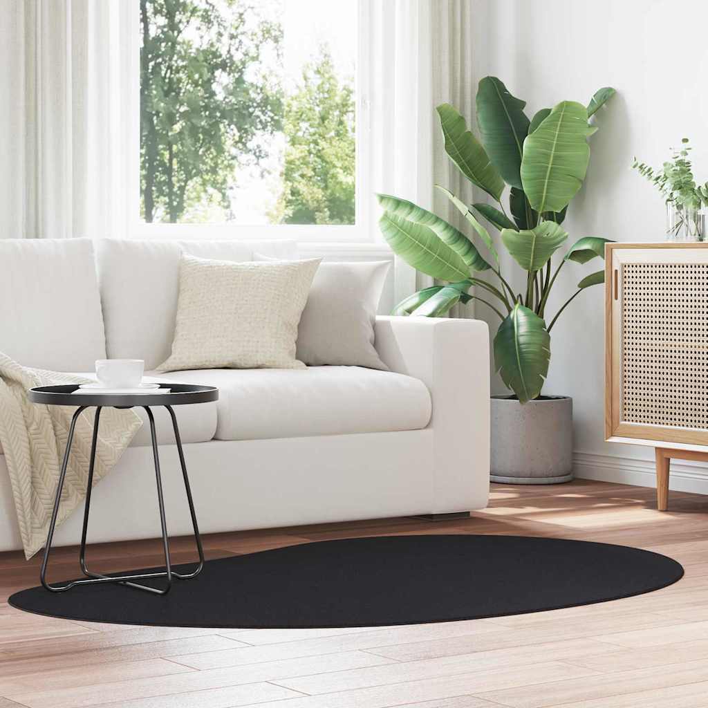 Områdetepper HUARTE Svart 120 x 170 cm Polyester