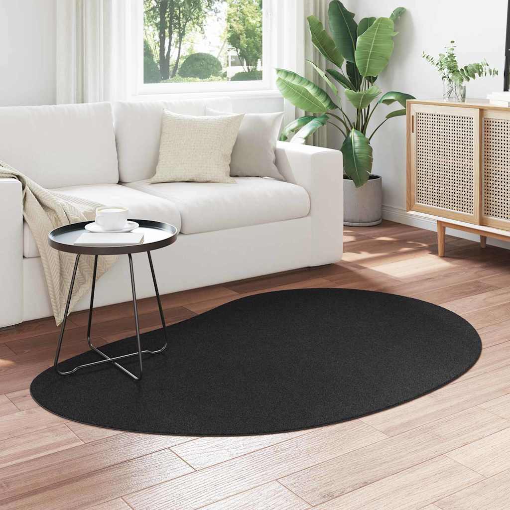Områdetepper HUARTE Svart 120 x 170 cm Polyester