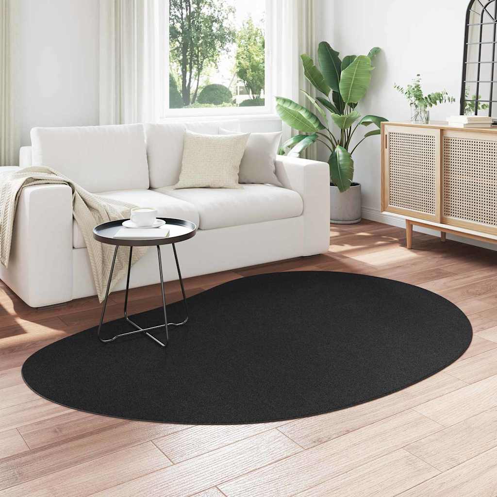 Områdetepper HUARTE Svart 140 x 200 cm Polyester vidaXL