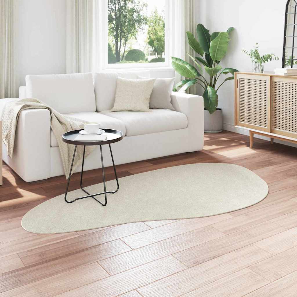 Områdetepper HUARTE Krem 100 x 200 cm Polyester vidaXL