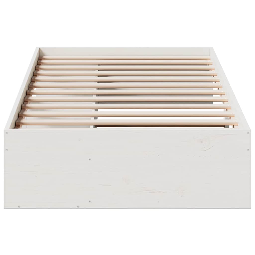 Dagseng uten madrass hvit 90x200 cm heltre furu