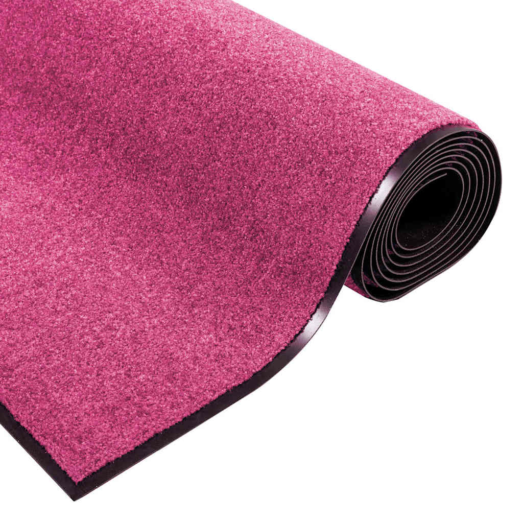 Dørmatte Rosa og svart 120 x 300 cm 100% Polyamid