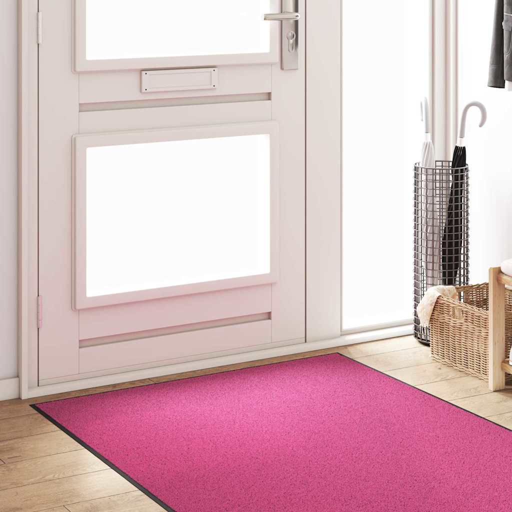 Dørmatte Rosa og svart 120 x 300 cm 100% Polyamid
