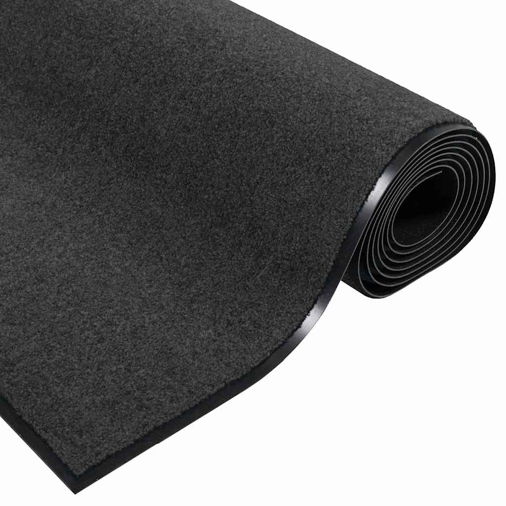 Dørmatte Anthracite og svart 60 x 180 cm 100% Polyamid