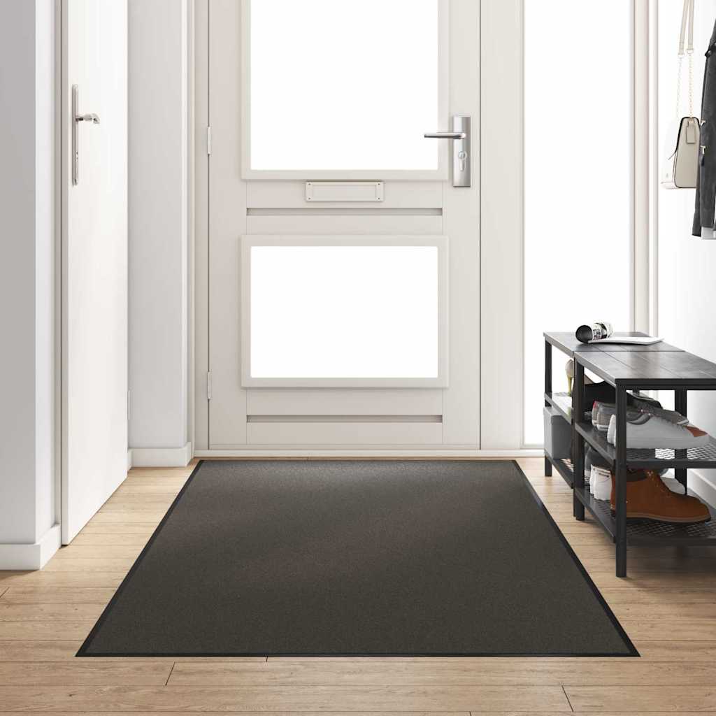 Dørmatte Anthracite og svart 120 x 250 cm 100% Polyamid