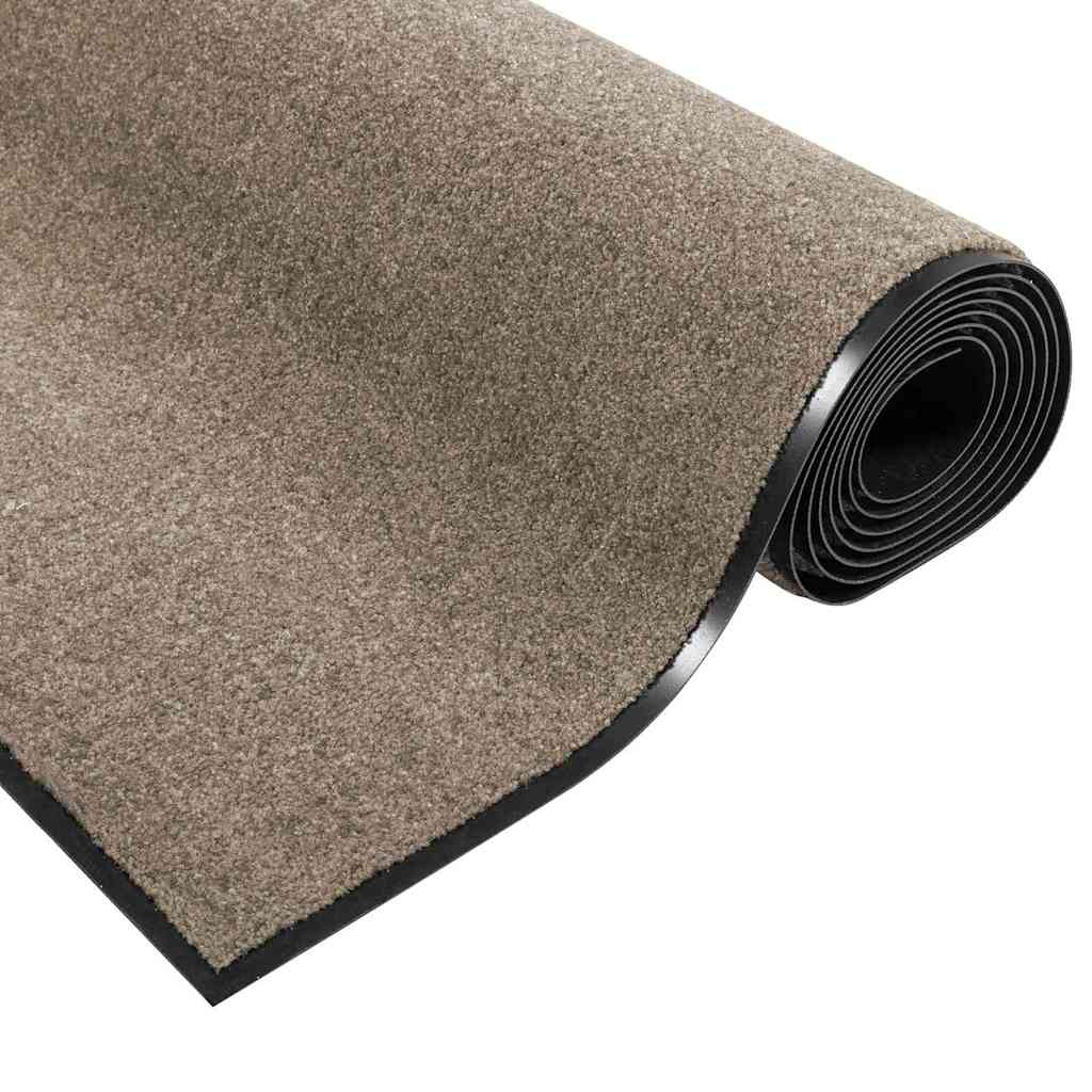 Dørmatte Beige og svart 120 x 250 cm 100% Polyamid