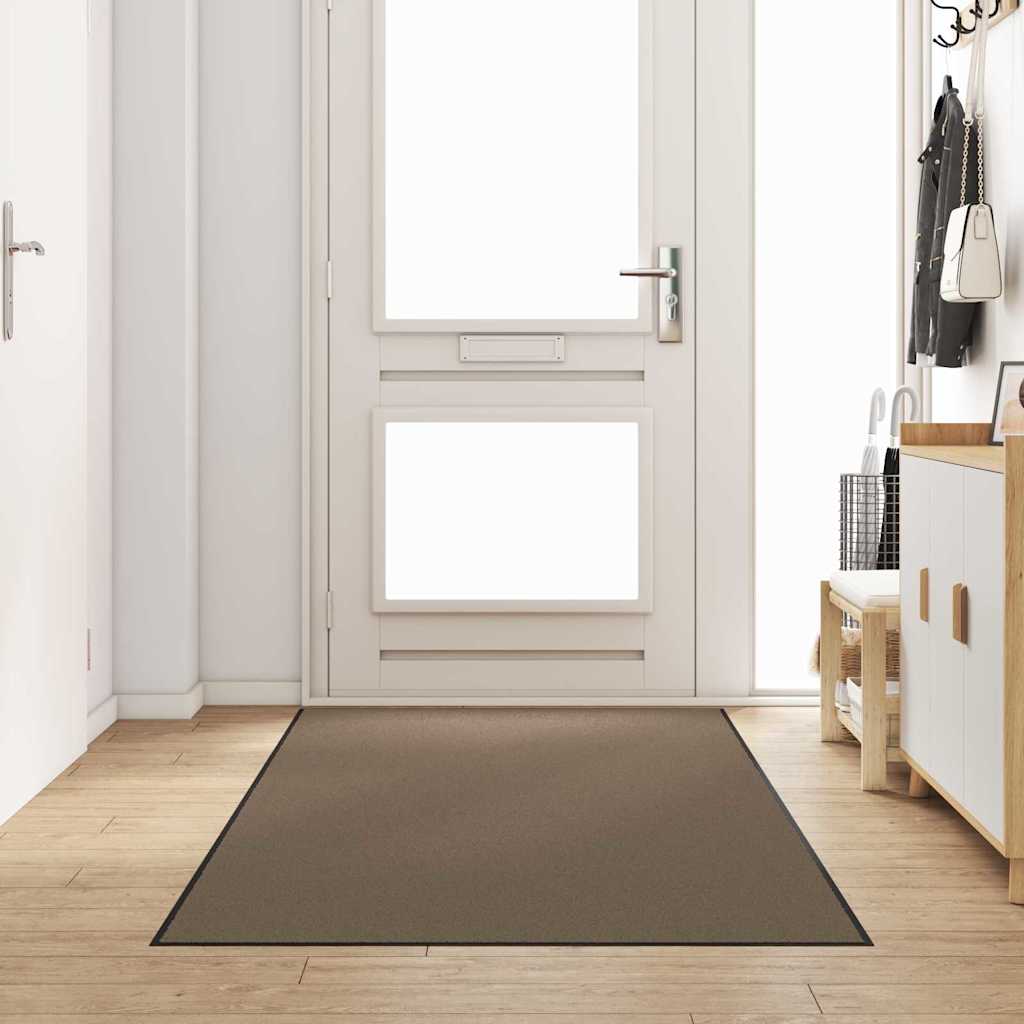 Dørmatte Beige og svart 120 x 300 cm 100% Polyamid