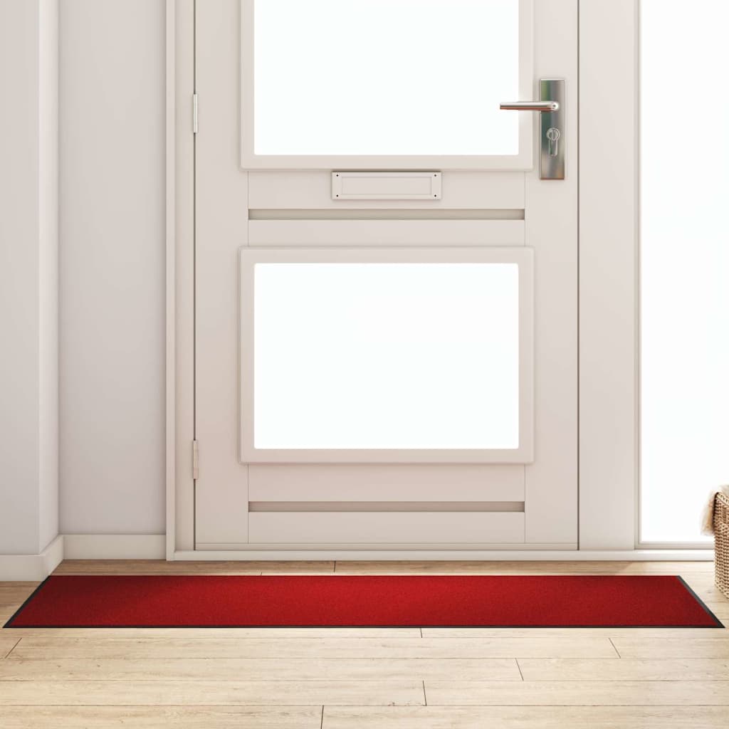 Dørmatte Rød og svart 60 x 180 cm 100% Polyamid