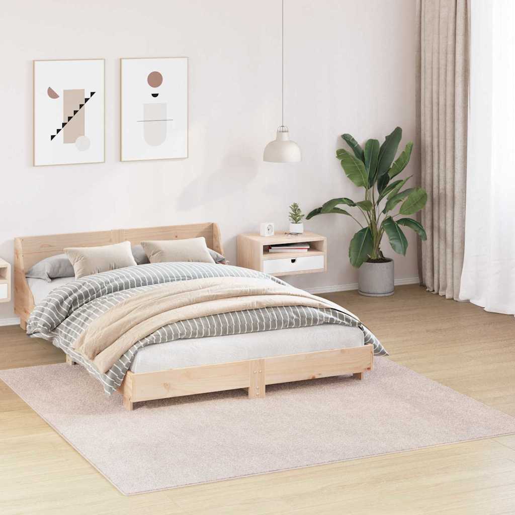 Anti-sklisikker Shaggy Teppe Krem 200 x 200 cm PP