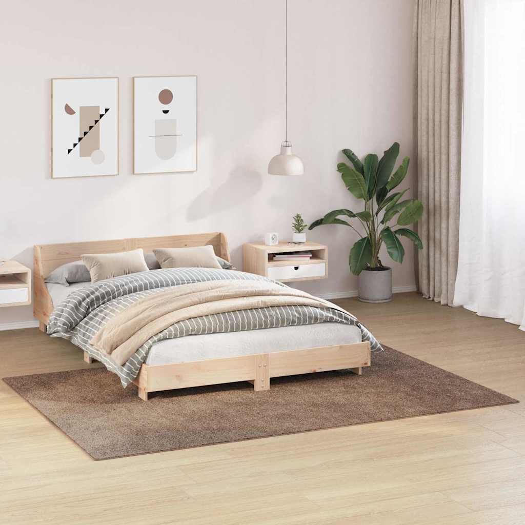 Anti-sklisikker Shaggy Teppe Brun 160 x 230 cm PP