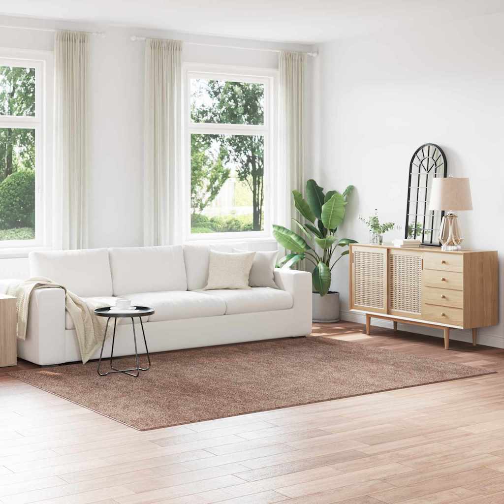 Anti-sklisikker Shaggy Teppe Brun 200 x 290 cm PP