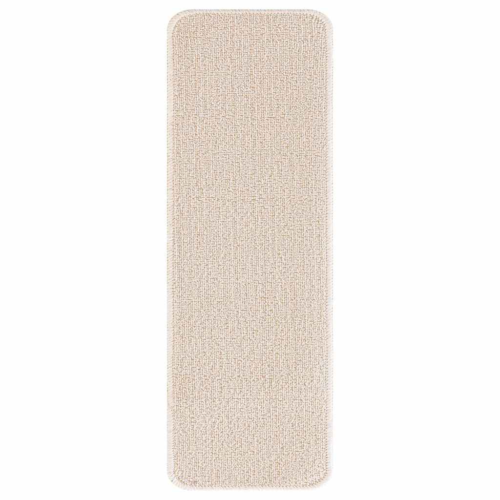 Anti-skli Trapematter Lateks bakgrunn 15 pcs Krem 60 x 25 cm PP