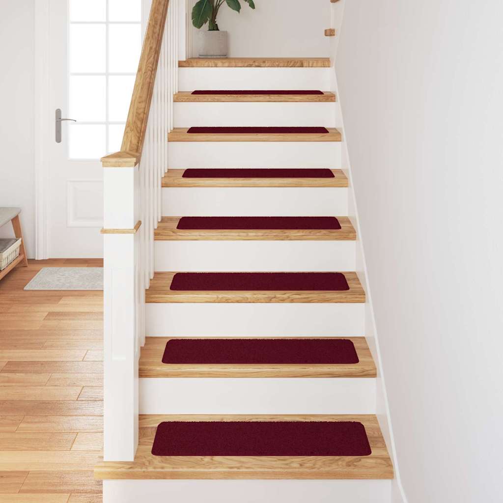 Anti-skli Trapematter 15 pcs Bordeaux 75 x 20 cm PP