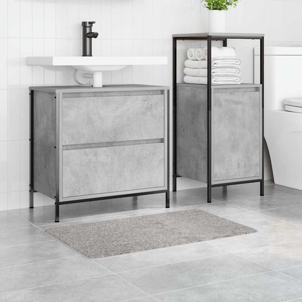 Anti-skli badematte Grå 50 x 80 cm PP