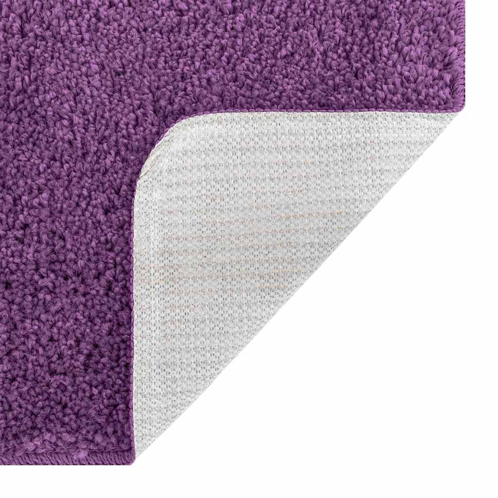 Anti-skli baderomsmatte sett 2 stk. Lilla 50 x 50 cm PP